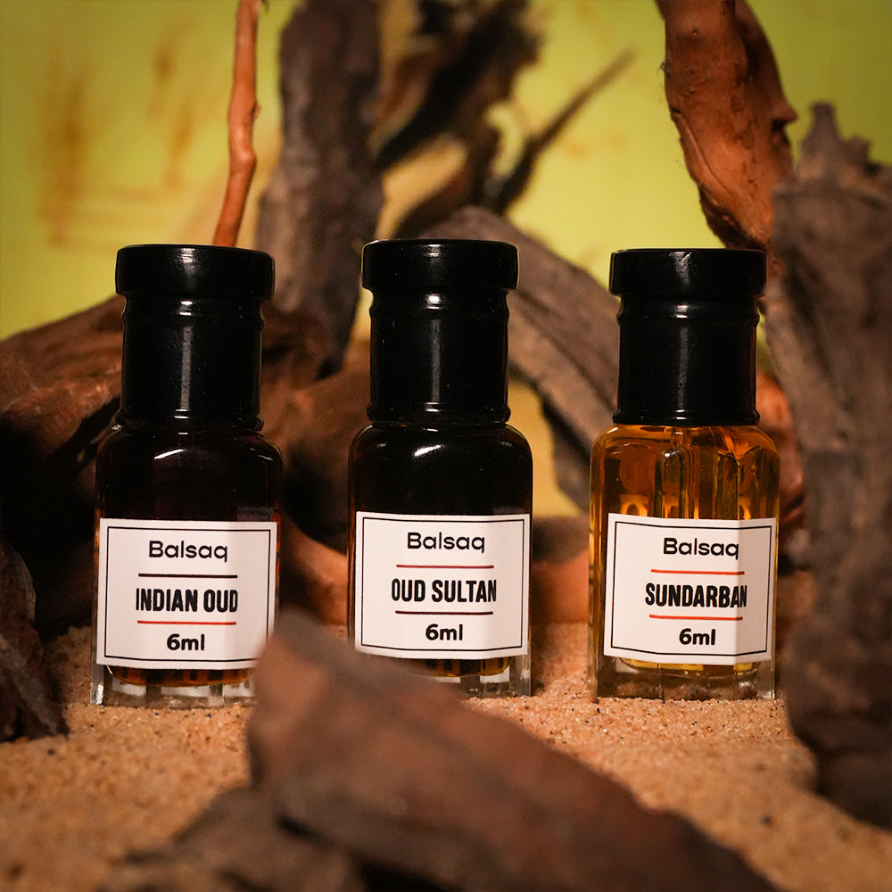 Oud Attars Combo Set - Pack of 3 | Indian Oud | Oud Sultan | Sundarban